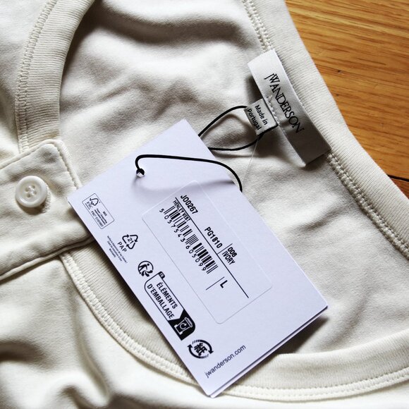 BNWT SS25 JW ANDERSON HENLEY VEST L - Picture 8 of 12